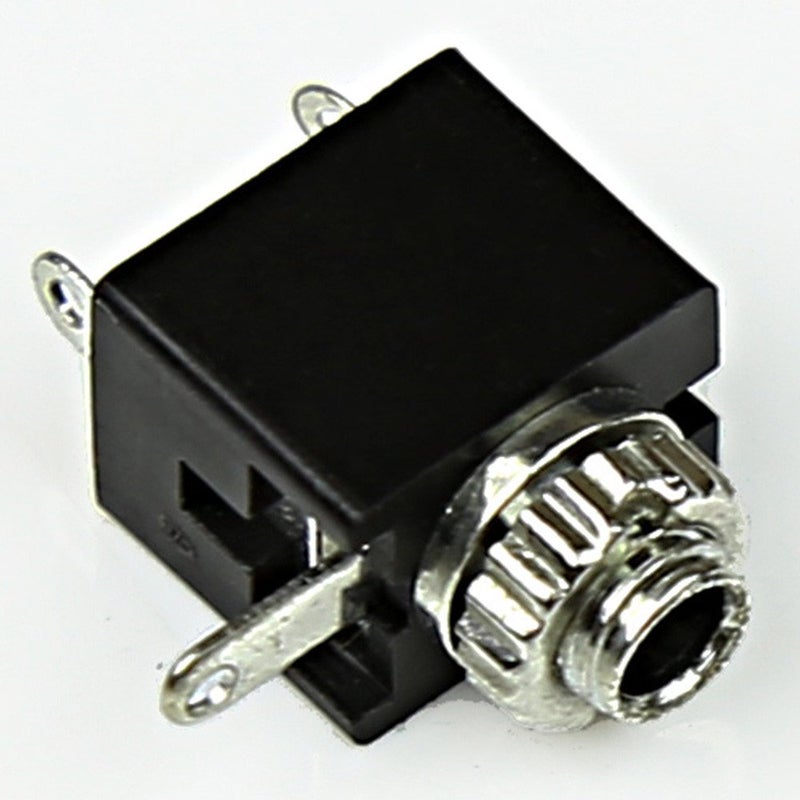 CESS 2.5mm Mono TS Female Jack Socket with Switch PCB Panel Mount (12 Pack) - Image 1